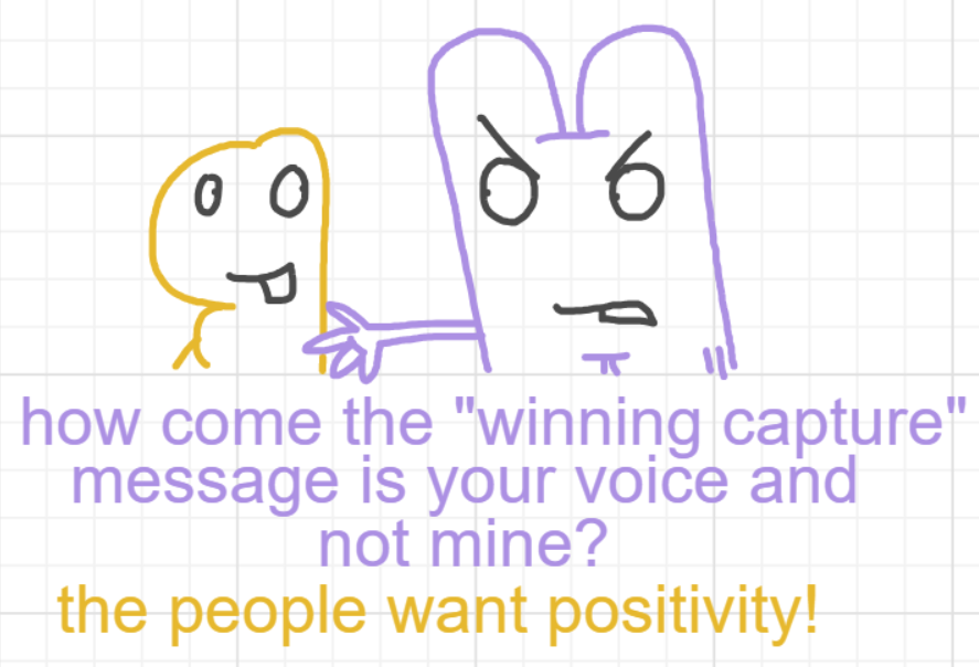 A panel from What's The Point, episode five of the Board Boards object show by Furretwalk/WalkingFurret.